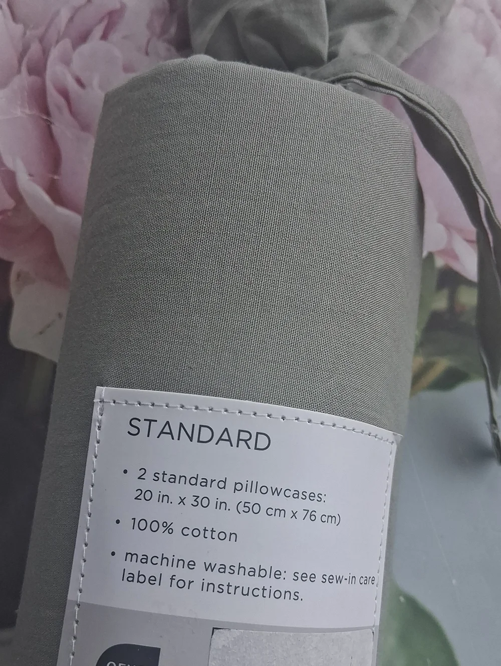 100 % Cotton Crisp Percale Pillowcase Set